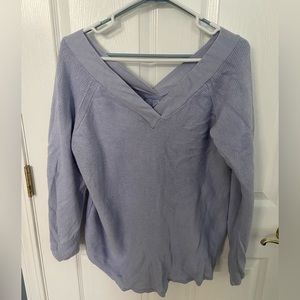Anthropologie Periwinkle V-neck Sweater